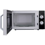 SHARP R204BA, Mikrowelle schwarz/silber