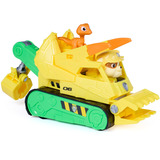 Spin Master Paw Patrol: Der Dino Film - Rubbles Dino-Rettungs-Bulldozer, Spielfahrzeug 