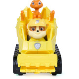 Spin Master Paw Patrol: Der Dino Film - Rubbles Dino-Rettungs-Bulldozer, Spielfahrzeug 