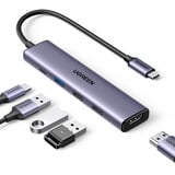UGREEN CM478 5-in-1 USB-C Hub, Dockingstation silber