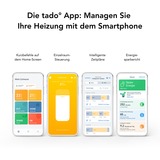 tado° Smartes Heizkörper-Thermostat, Heizungsthermostat weiß, 4er Pack, Zusatzprodukt für Einzelraumsteuerung