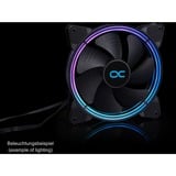 Alphacool Eiszyklon Aurora LUX PRO Digital RGB 140x140x25mm, Gehäuselüfter schwarz, 140 mm