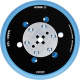 Bosch Expert Multiloch Universalstützteller, hart, Ø125mm, M8+5/16", Schleifteller schwarz, für Exzenterschleifer