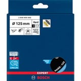 Bosch Professional Expert Multiloch Universalstützteller, hart, Ø125mm, M8+5/16", Schleifteller schwarz, für Exzenterschleifer