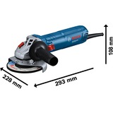 Bosch Winkelschleifer GWS 12-125 Professional + Schruppscheibe blau, 1.200 Watt
