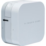 Brother P-touch CUBE Startpaket, Etikettendrucker weiß, inkl. 4 Schriftbändern