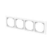 Busch-Jaeger Abdeckrahmen vierfach weiß, Retail