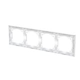 Busch-Jaeger Abdeckrahmen vierfach weiß, Retail