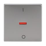 Busch-Jaeger Kontrollwippe mit Aufdruck Ein Aus edelstahl, Retail