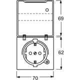 Busch-Jaeger Schutzkontakt Steckdosen Einsatz grün, Retail
