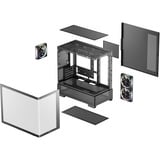 DeepCool CG380U 3F, Tower-Gehäuse schwarz, Panoramaglas-Gehäuse
