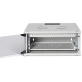Digitus Netzwerk-Set SOHO Pro 19" 540x400 mm (BxT), IT-Schrank hellgrau, unmontiert, 4 Höheneinheiten