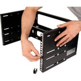 Digitus Patch-Halter zur Wandmontage, 483mm (19"), Halterung schwarz, 4 HE, tiefenverstellbar 250mm - 430mm