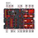 EINHELL E-Case Werkzeugkoffer Hobby, 153-teilig, Werkzeug-Set schwarz/rot