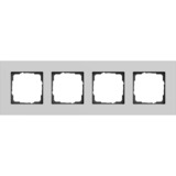 Gira Abdeckrahmen vierfach, Abdeckung grau, Retail