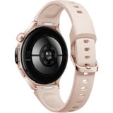 Huawei Watch 6 42mm (Leib-L19F), Smartwatch gold, pinkes Fluoroelastomer-Armband