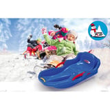 Jamara Snow Play - Bob Comfort 80 cm mit Bremse, Schlitten blau