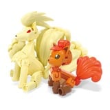 Mattel MEGA Pokémon Vulpix Evolutionsset, Konstruktionsspielzeug mit 2 beweglichen Actionfiguren