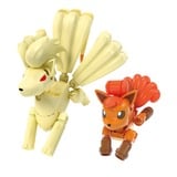 Mattel MEGA Pokémon Vulpix Evolutionsset, Konstruktionsspielzeug mit 2 beweglichen Actionfiguren
