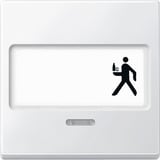 Merten Wippe Kontrast Fenster mit Schriftfeld weiß, Retail