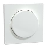 Merten Zentralplatte mit Drehknopf für Dimmer, Typ MEG5250-6035, glänzend, Thermoplast weiß (glänzend), Retail