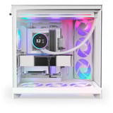 NZXT H9 Flow RGB+ , Tower-Gehäuse weiß (matt), Temperd Glass x 2