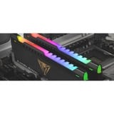 Patriot DIMM 16 GB DDR4-3200 (2x 8 GB) Dual-Kit, Arbeitsspeicher schwarz, PVSR416G320C6K, Viper Steel RGB, INTEL XMP