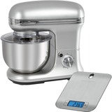 ProfiCook Knetmaschine PC-KM 1222 W, Küchenmaschine silber, 1.200 Watt, inkl. Küchenwaage