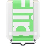 SAMSUNG Silicone Cover mit Strap, Handyhülle weiß/grün, Samsung Galaxy Z Flip3 5G