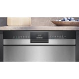 Siemens SN43HS03TE iQ300, Spülmaschine edelstahl (gebürstet)/schwarz, 60 cm, Home Connect