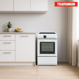 Telefunken BSHC55AI, Herd weiß/schwarz