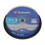 Verbatim BD-R 50 GB, Blu-ray-Rohlinge 6fach, 10 Stück, Retail