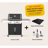 Weber Gasgrill Genesis E-325s, Modell 2022 schwarz/edelstahl, mit CRAFTED Basis-Rahmen und Sear Zone