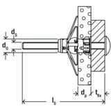 fischer Hohlraumdübel DuoHM 4x55 S TX 25 Stück, mit Panhead-Schraube