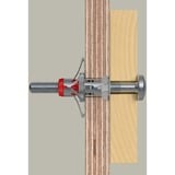 fischer Hohlraumdübel DuoHM 4x55 S TX 25 Stück, mit Panhead-Schraube