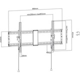 goobay Pro TILT (XL), Wandhalterung schwarz