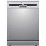 homeX DWFS601444C-S , Spülmaschine silber/schwarz, 60 cm, unterbaufähige Spülmaschine