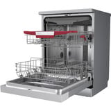 homeX DWFS601444C-S , Spülmaschine silber/schwarz, 60 cm, unterbaufähige Spülmaschine