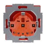 0 Steckdosen Einsatz 2 Polig plus Erde 10 bis 16 Ampere 250 Volt 20 EUC-14-82 orange, Retail