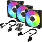 ARCTIC BioniX P14 A-RGB, Gehäuselüfter schwarz/weiß, 3er Pack, 140 mm