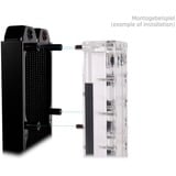 Alphacool Core Push Mounting 17mm M3/M4/UNC 6-32 Set 4x, Befestigung/Montage schwarz/silber, 17 mm