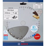 Bosch PRO Wood Cordless Kreissägeblatt 165 mm 3 Stück, Promo-Pack