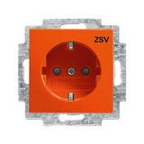 Busch-Jaeger Schutzkontakt Steckdosen Einsatz orange, Retail