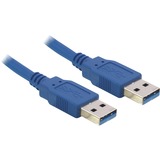 DeLOCK Kabel USB 3.0 Stecker A > Stecker A blau, 1,5 Meter