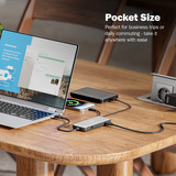 Digitus 7-Port USB-C Docking Station, Dockingstation grau/schwarz