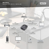 Digitus DN-170111 All-in-One , USV schwarz, LED