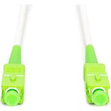 Digitus Glasfaser-Simplex-Patchkabel, stahlarmiert, Singlemode, SC/APC > SC/APC weiß, 5 Meter