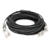 Digitus Glasfaser Universal Breakout Kabel, Duplex, LC/UPC Stecker, Multimode OM4 schwarz, 50 Meter, vorkonfektioniert