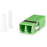 Digitus LWL Kupplung, Duplex, LC/APC > LC/APC Buchse, Single Mode OS2 grün, ohne Flansch
