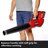 EINHELL Professional Akku-Laubbläser GP-LB 36/230 Li E BL-Solo, 36Volt (2x18V) rot/schwarz, ohne Akku und Ladegerät